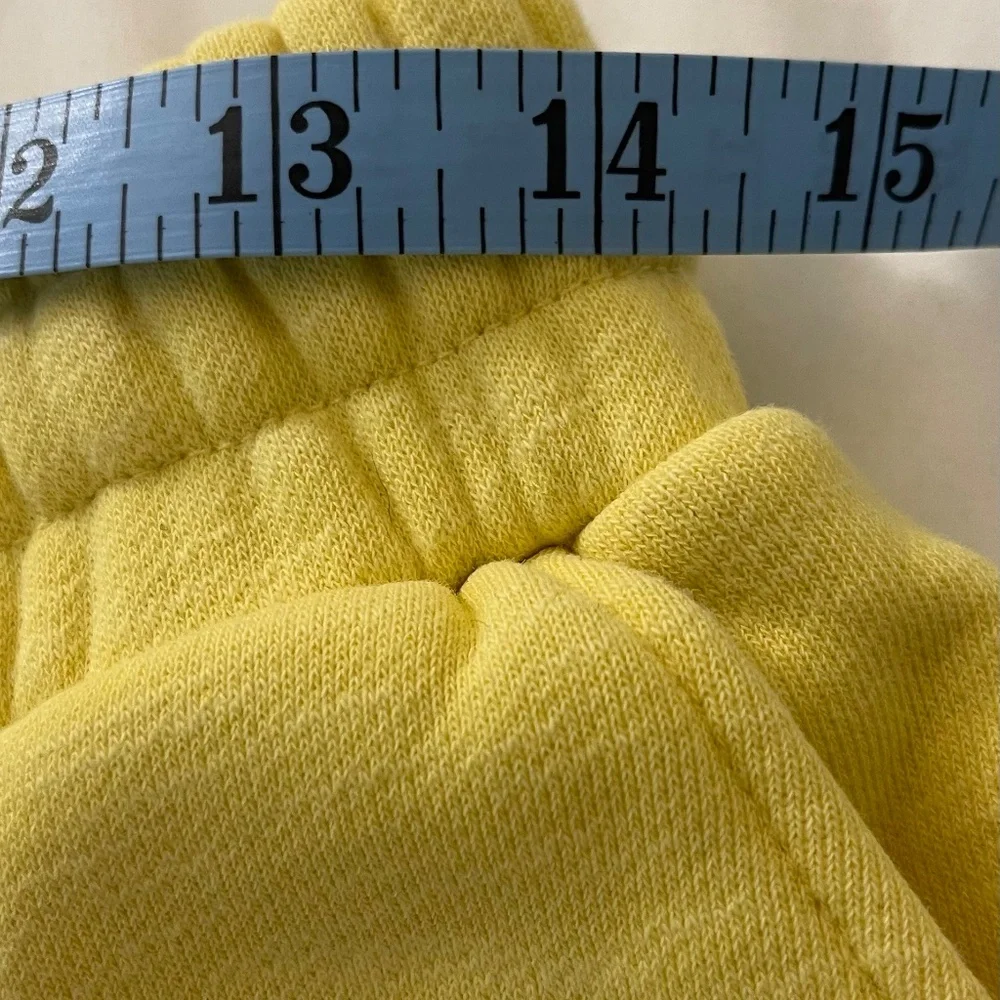 Sweaty Betty Yellow Cotton Shorts - Size Large - Picture 5 of 6